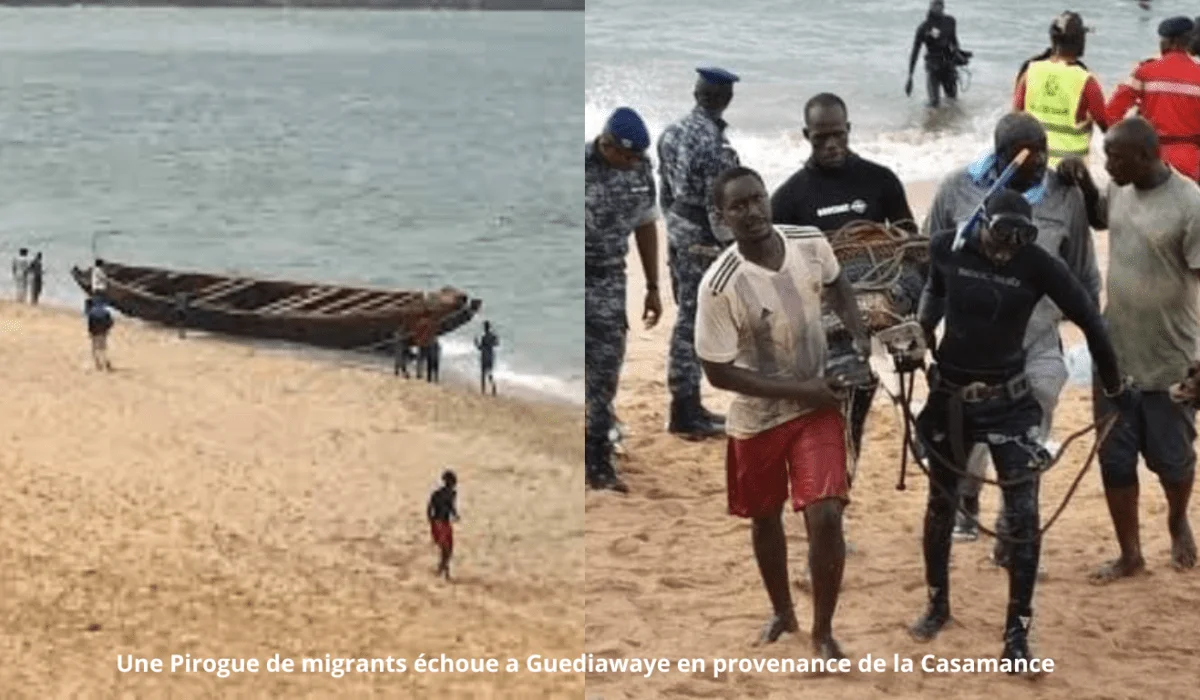 Une Pirogue de migrants échoue a Guediawaye en provenance de la Casamance